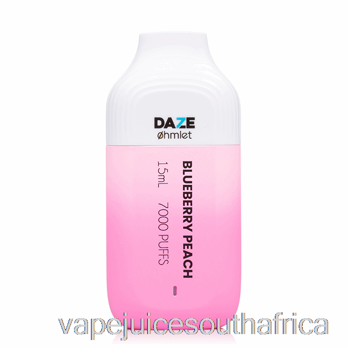 Vape Pods 7 Daze Ohmlet 7000 0% Zero Nicotine Disposable Blueberry Peach